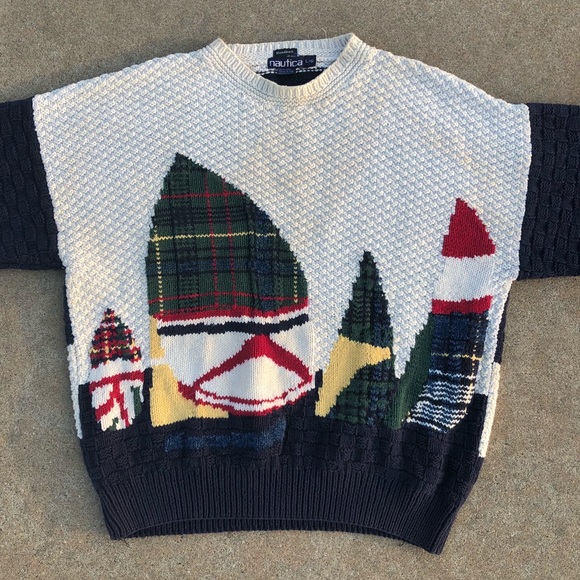 nautica sweater vintage